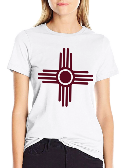 Camiseta Negra con Símbolo Sol de Zia