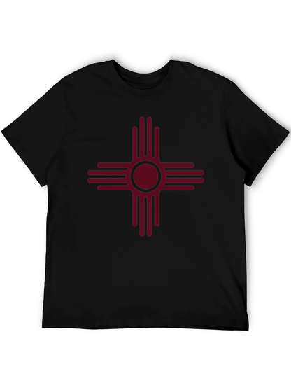 Camiseta Negra con Símbolo Sol de Zia
