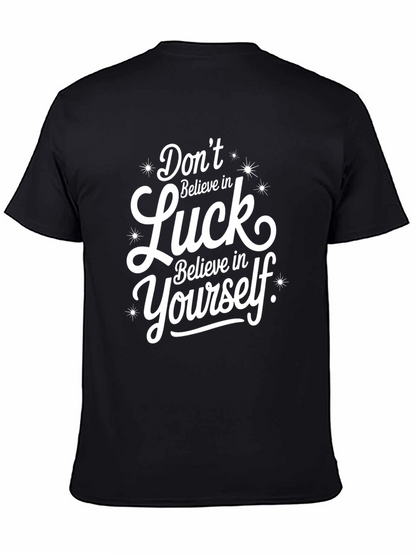 Camiseta Negra: Cree en Ti Mismo