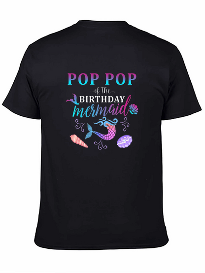 Camiseta Pop Pop of the Birthday Mermaid