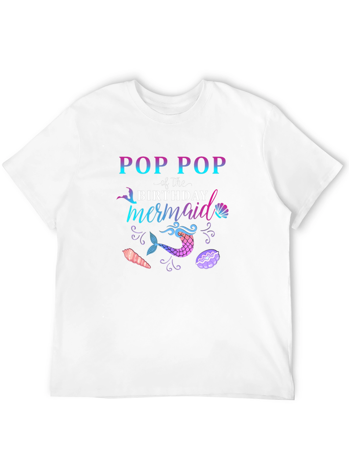 Camiseta Pop Pop of the Birthday Mermaid