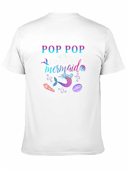 Camiseta Pop Pop of the Birthday Mermaid
