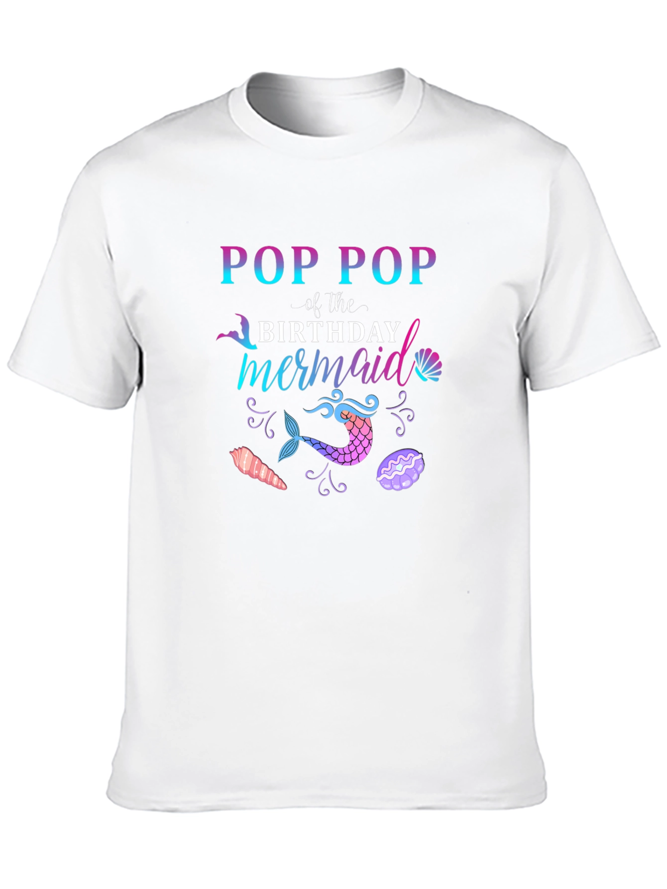 Camiseta Pop Pop of the Birthday Mermaid