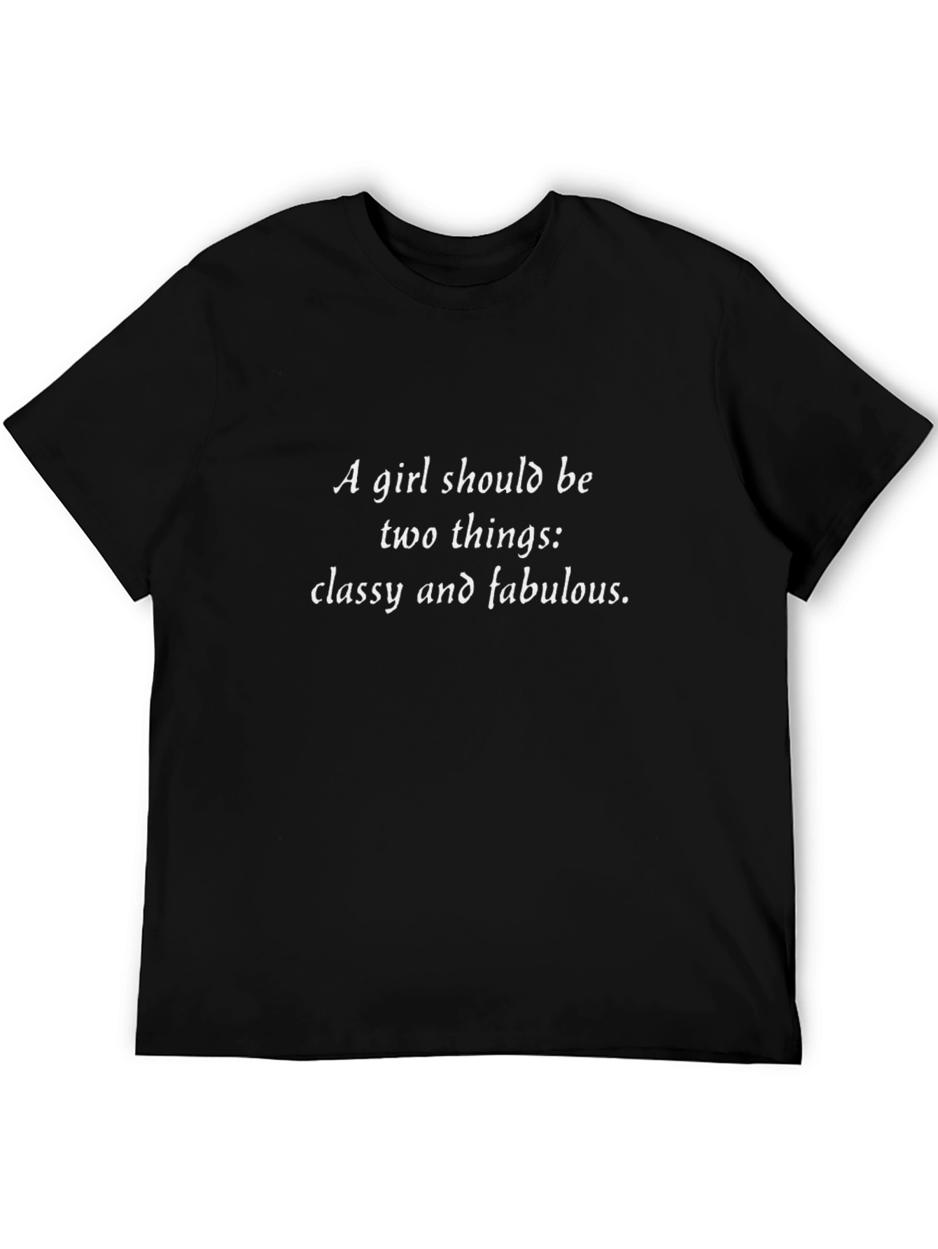 Camiseta Negra con Frase Inspiradora para Mujer
