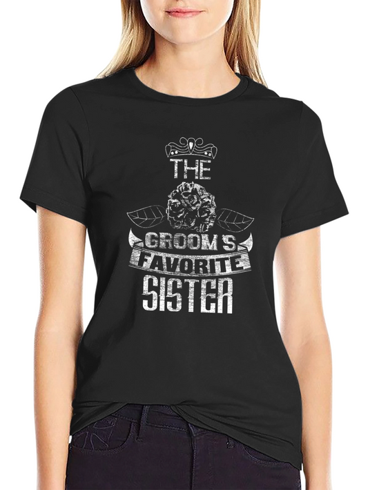 Camiseta Negra: La Hermana Favorita del Novio