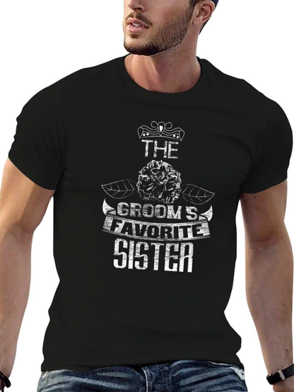 Camiseta Negra: La Hermana Favorita del Novio
