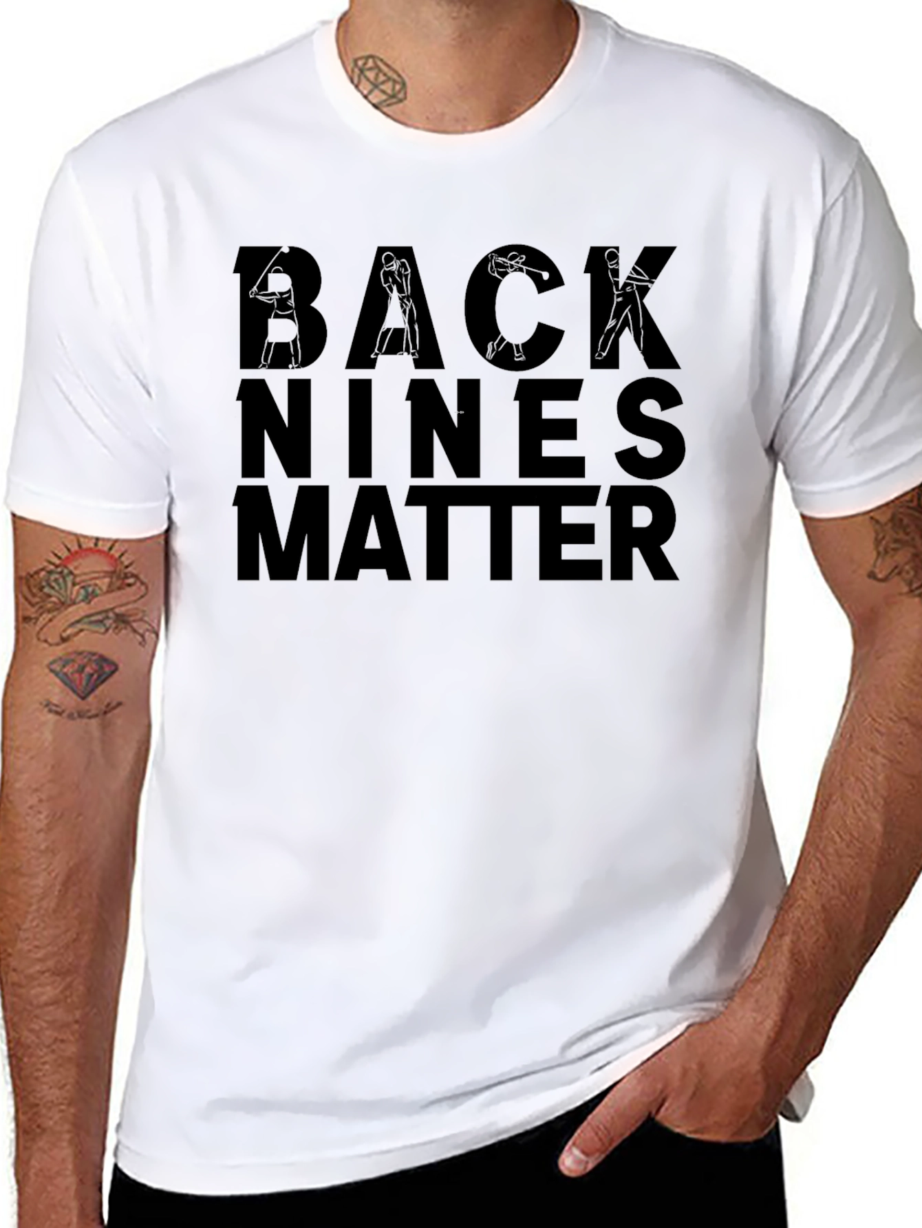 Camiseta Negra Back Nines Matter