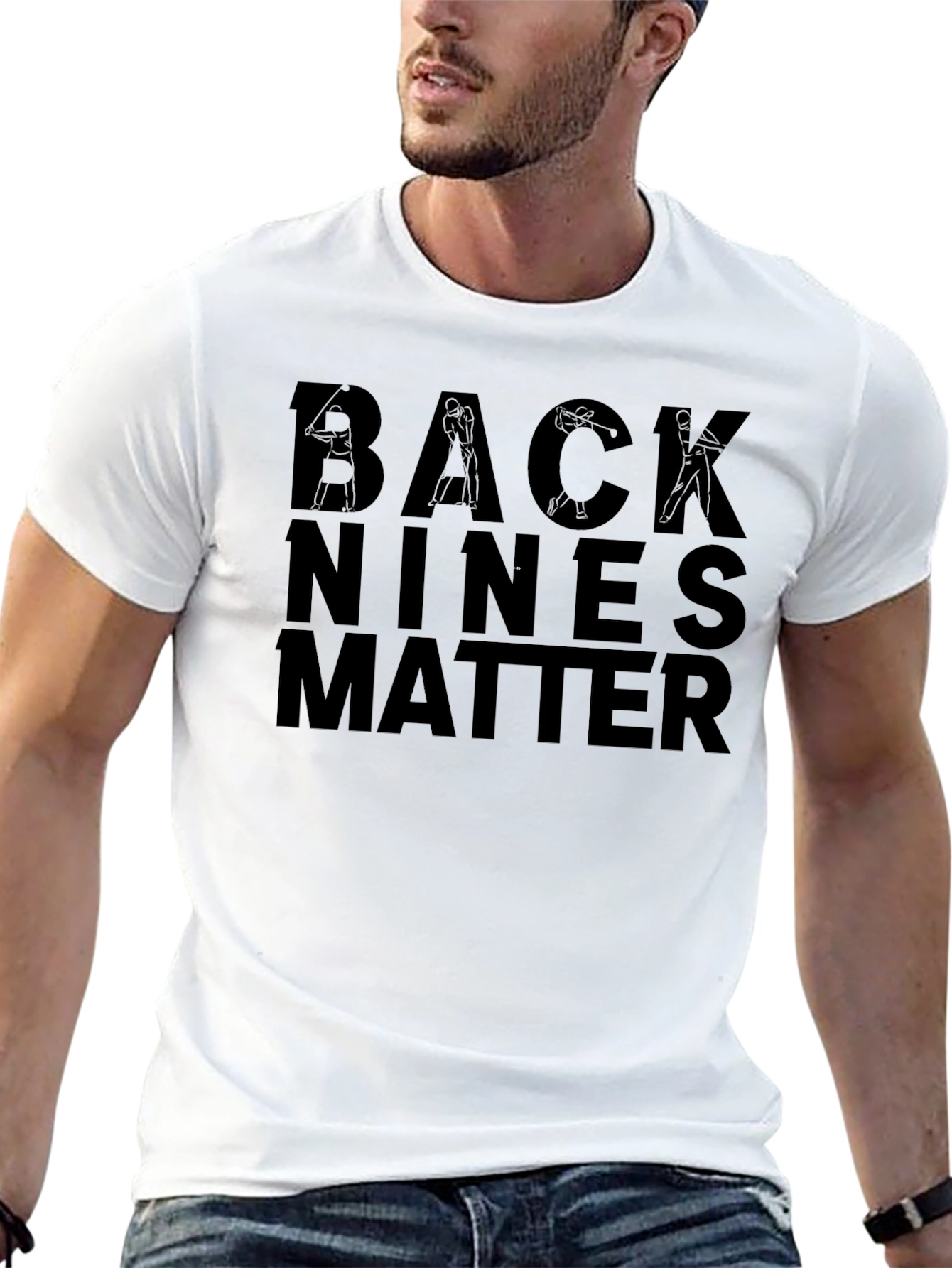 Camiseta Negra Back Nines Matter