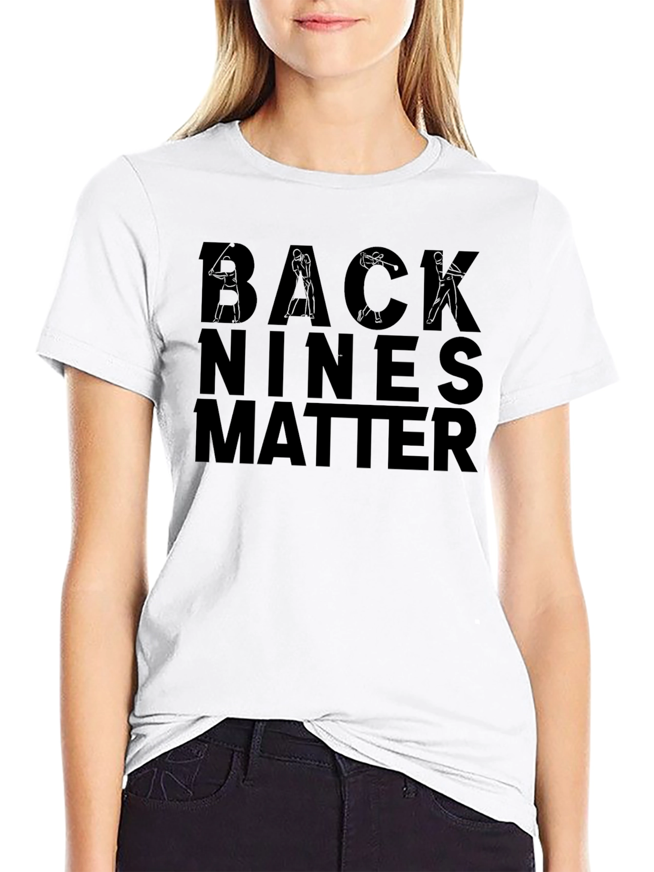 Camiseta Negra Back Nines Matter