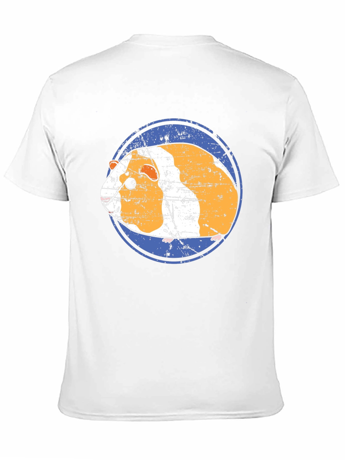 Camiseta Negra con Diseño de Cuy Gracioso