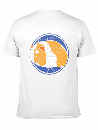 Camiseta Negra con Diseño de Cuy Gracioso