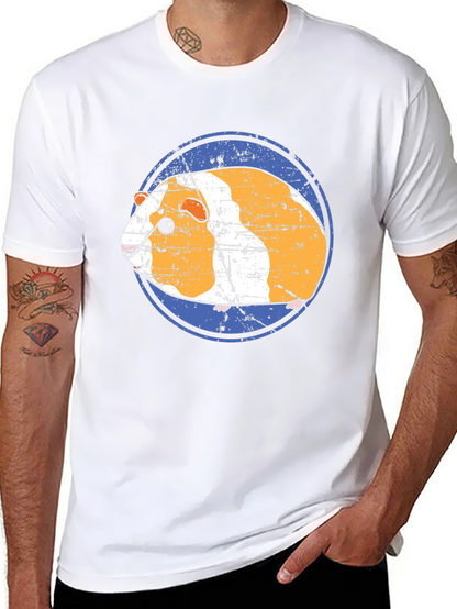 Camiseta Negra con Diseño de Cuy Gracioso