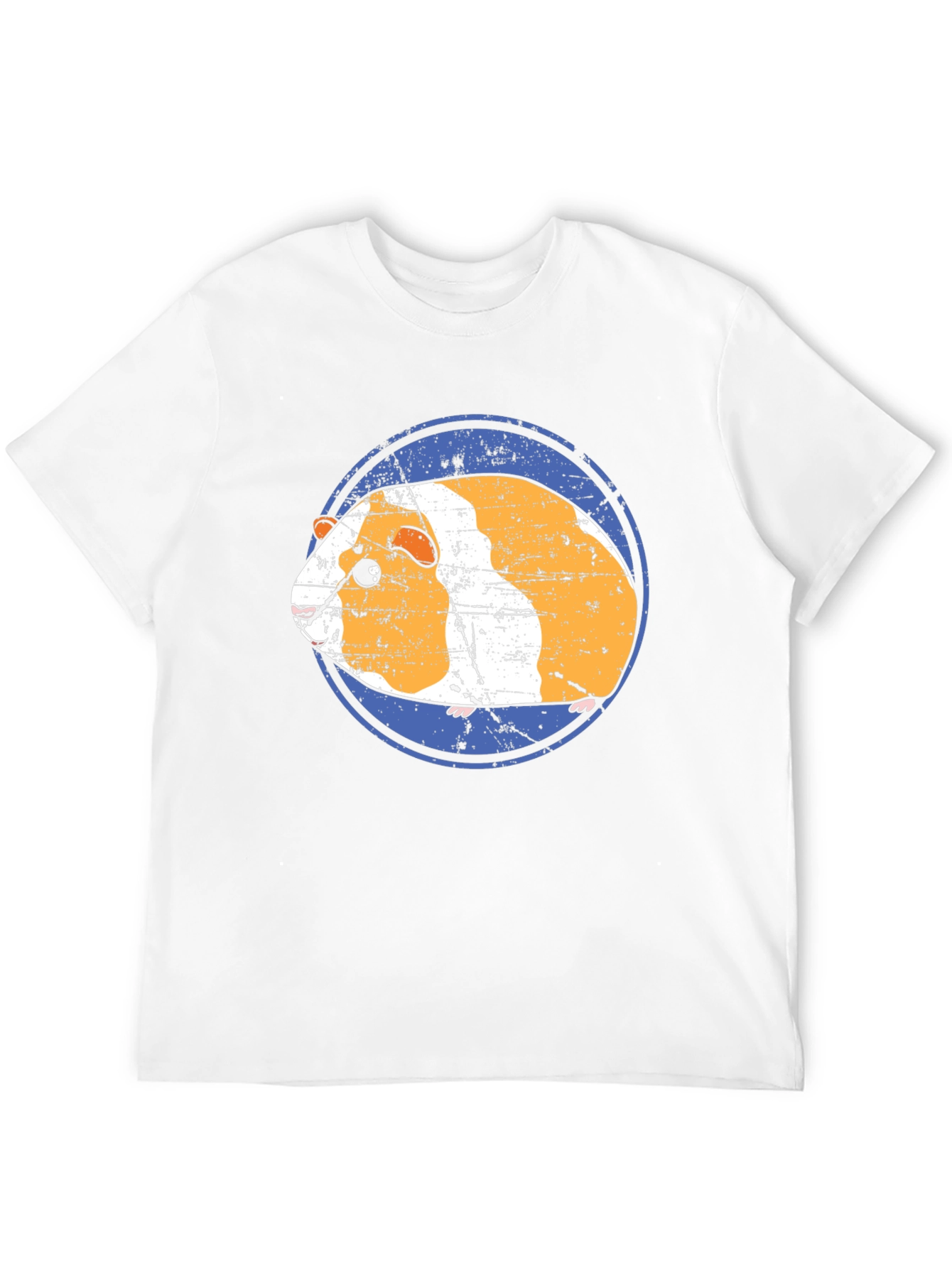 Camiseta Negra con Diseño de Cuy Gracioso