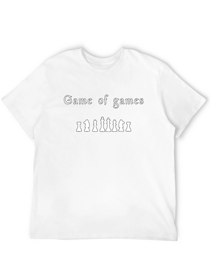 Camiseta Negra Juego de Juegos Ajedrez