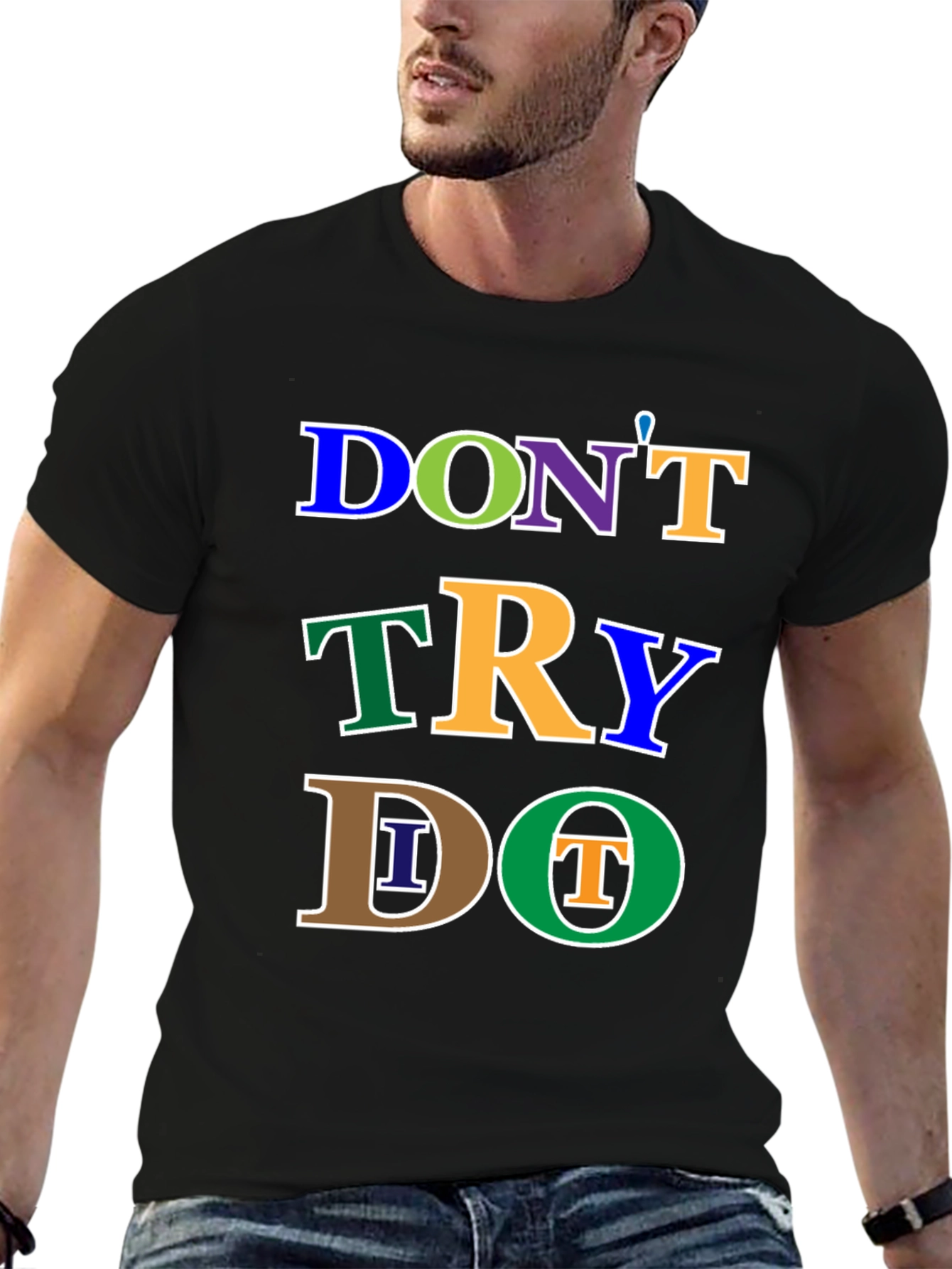 Camiseta Negra: No Intentes Hazlo