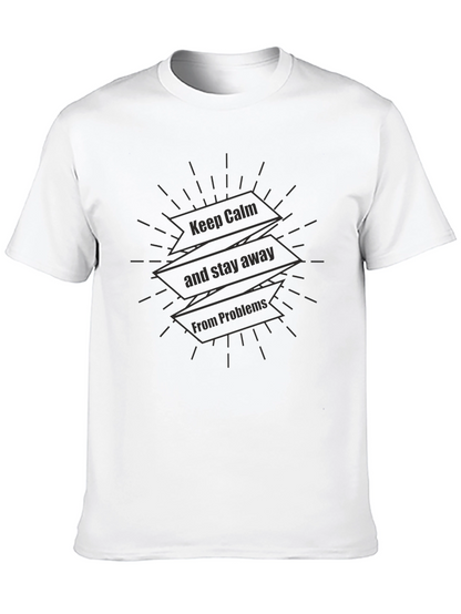 Camiseta Negra Hombre - Diseño Keep Calm