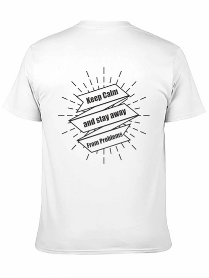 Camiseta Negra Hombre - Diseño Keep Calm