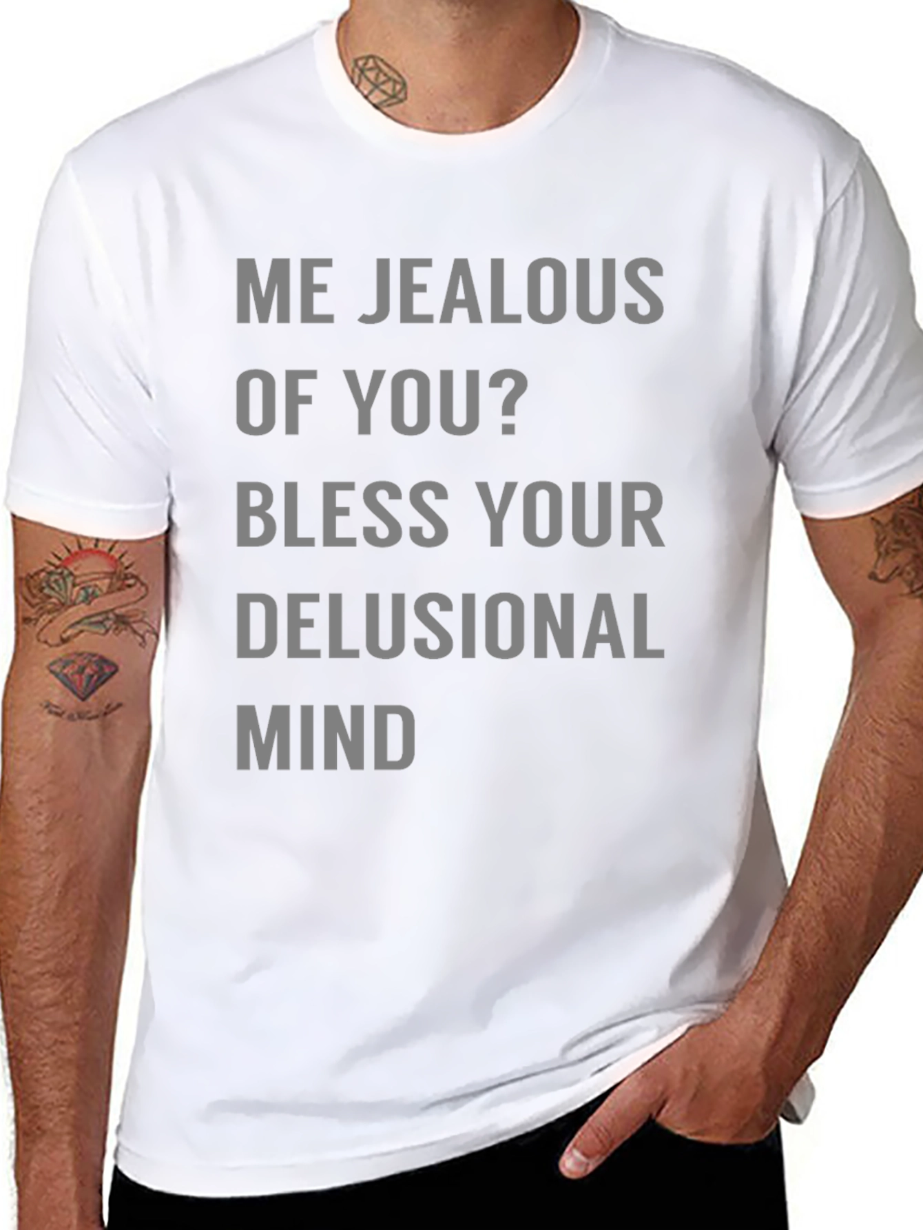Camiseta Hombre - Mente Delusional - Casual y Divertida