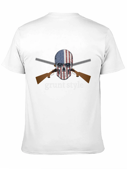 Camiseta Negra Grunt Style Calavera USA