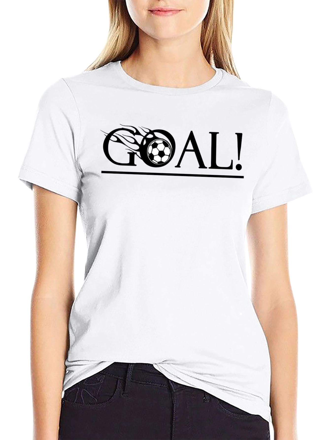 Camiseta Negra ¡GOL! Fútbol