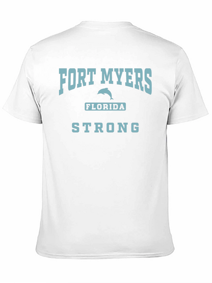 Camiseta Negra Fort Myers Florida Strong