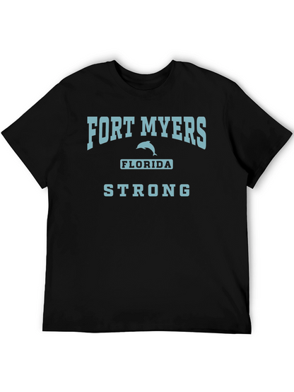 Camiseta Negra Fort Myers Florida Strong