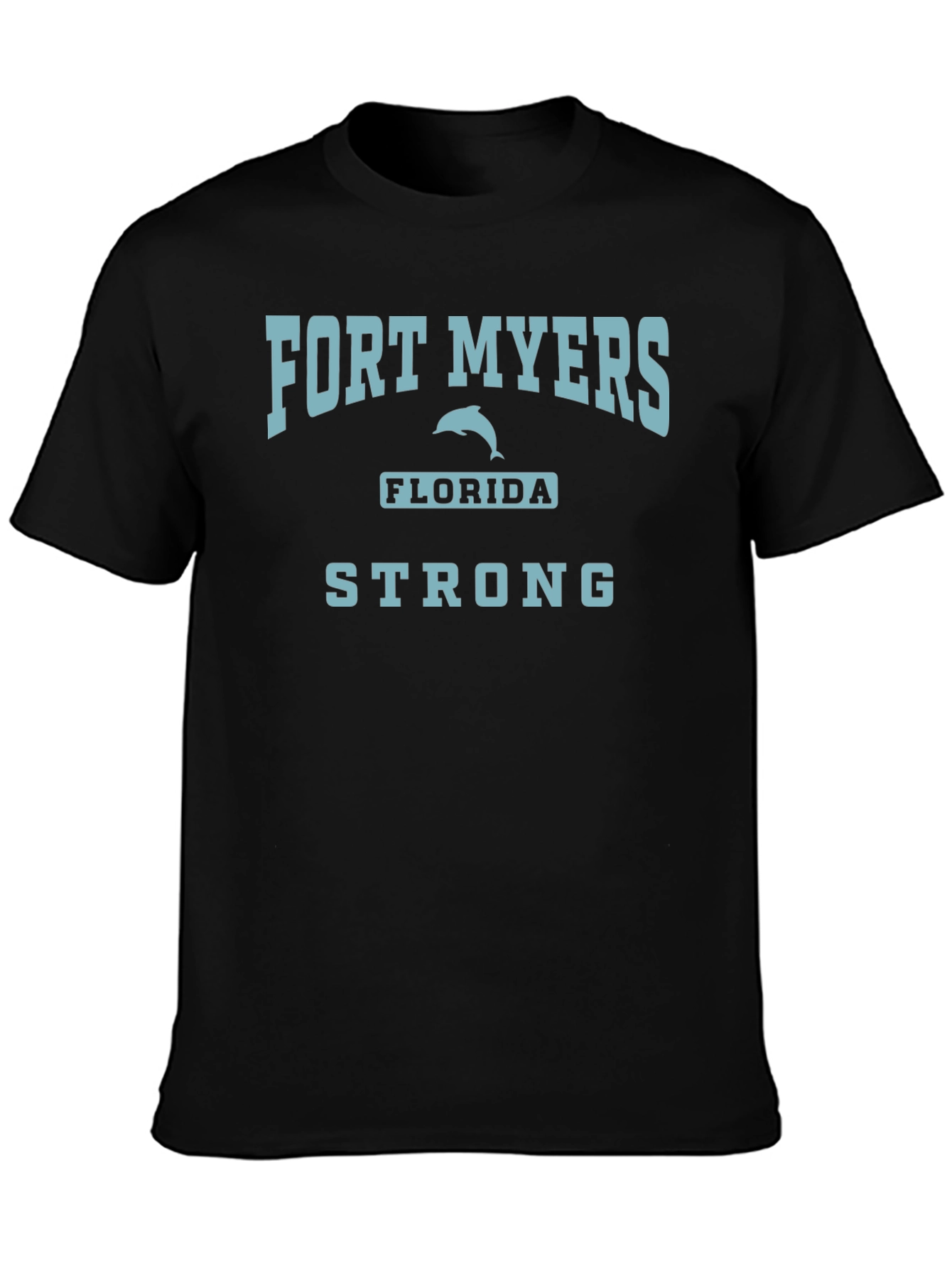 Camiseta Negra Fort Myers Florida Strong