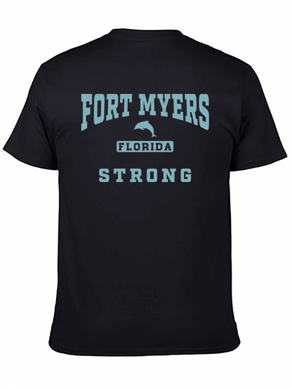 Camiseta Negra Fort Myers Florida Strong