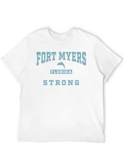 Camiseta Negra Fort Myers Florida Strong