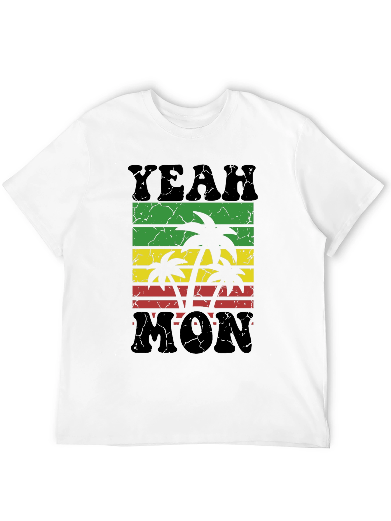 Camiseta Negra Yeah Mon Estilo Reggae