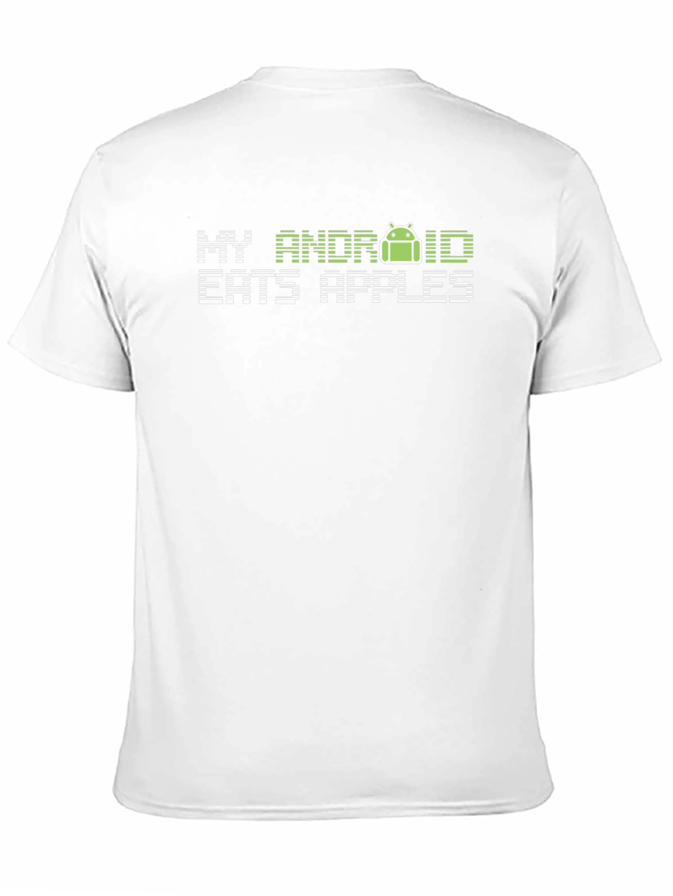 Camiseta Negra My Android Eats Apples
