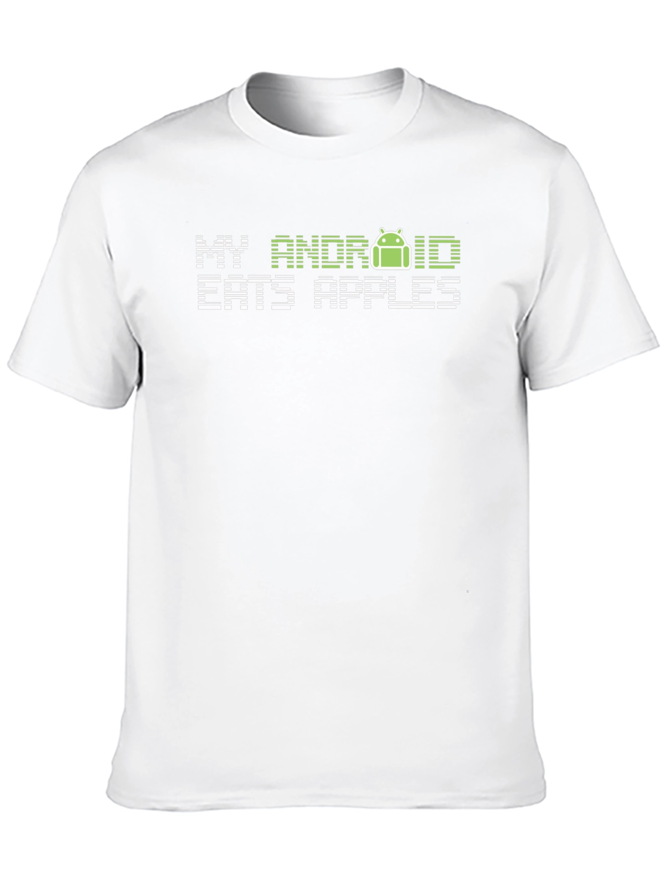 Camiseta Negra My Android Eats Apples