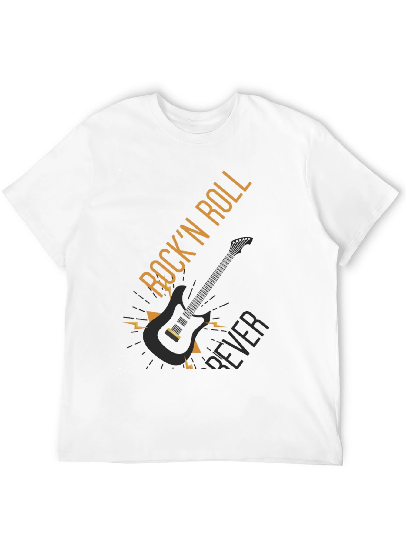Camiseta Negra Rock n Roll Forever
