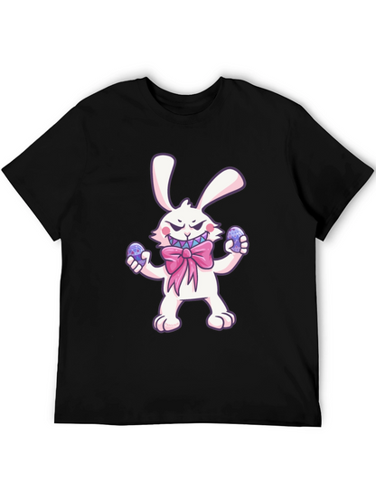 Camiseta Negra Conejo Malvado de Pascua