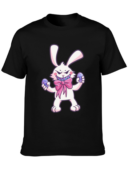 Camiseta Negra Conejo Malvado de Pascua