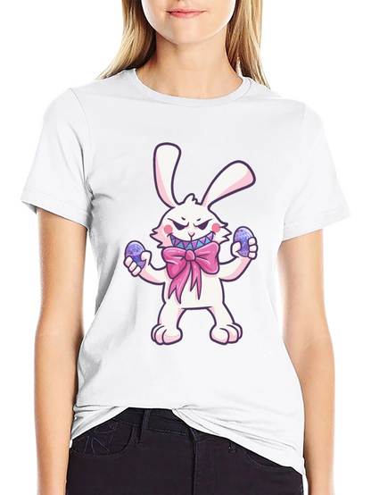 Camiseta Negra Conejo Malvado de Pascua