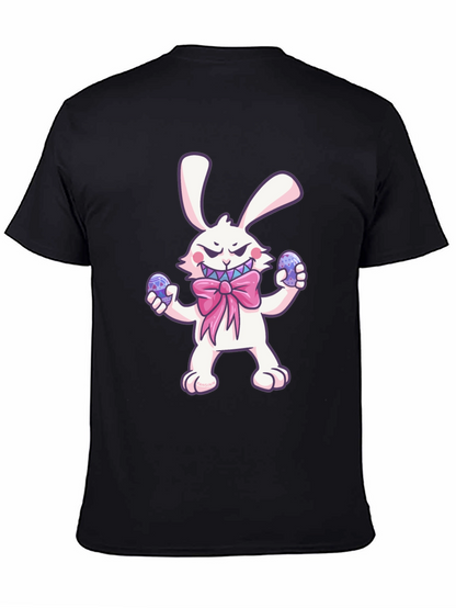 Camiseta Negra Conejo Malvado de Pascua