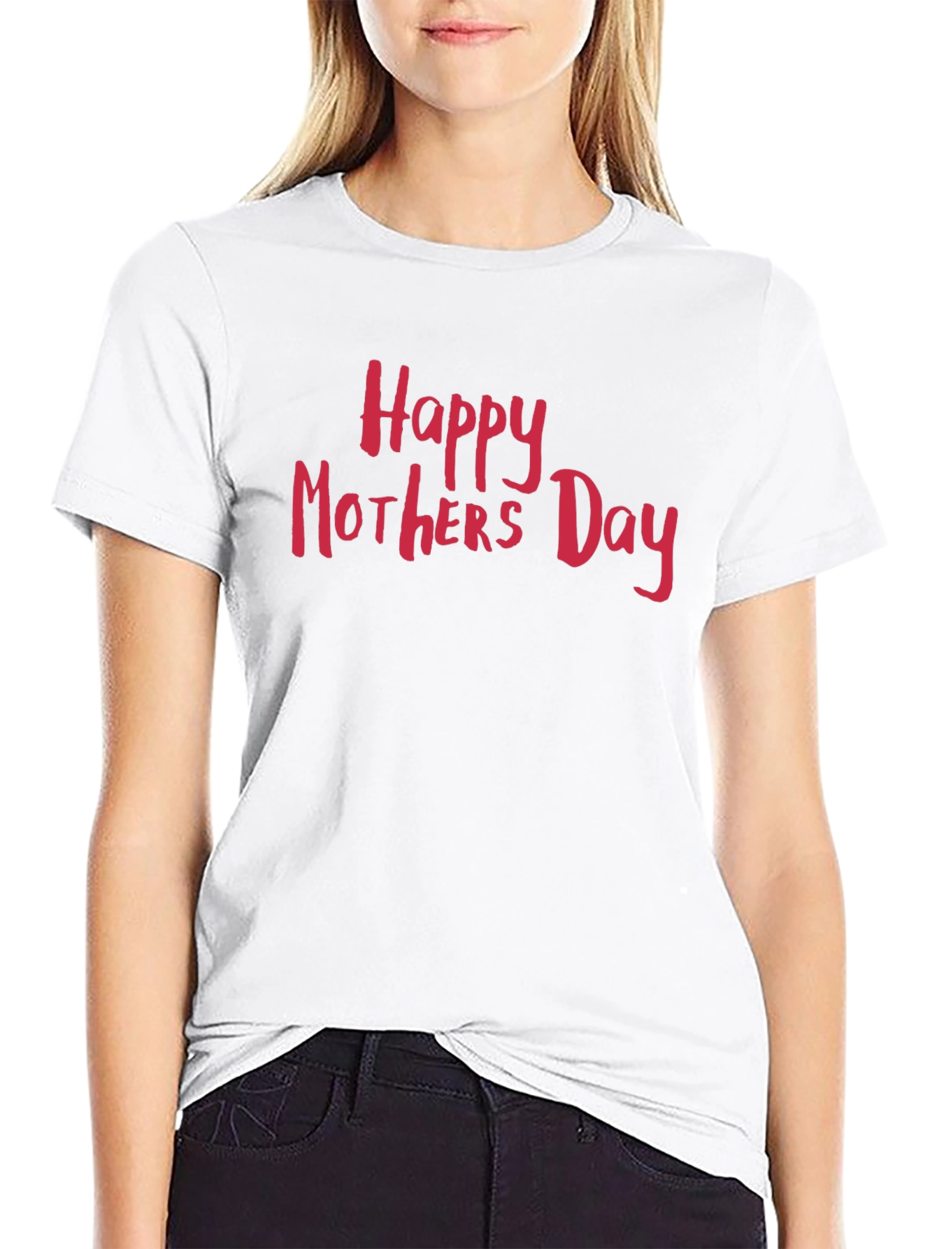 Camiseta Negra Feliz Día de la Madre