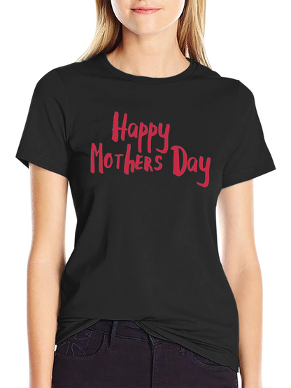 Camiseta Negra Feliz Día de la Madre