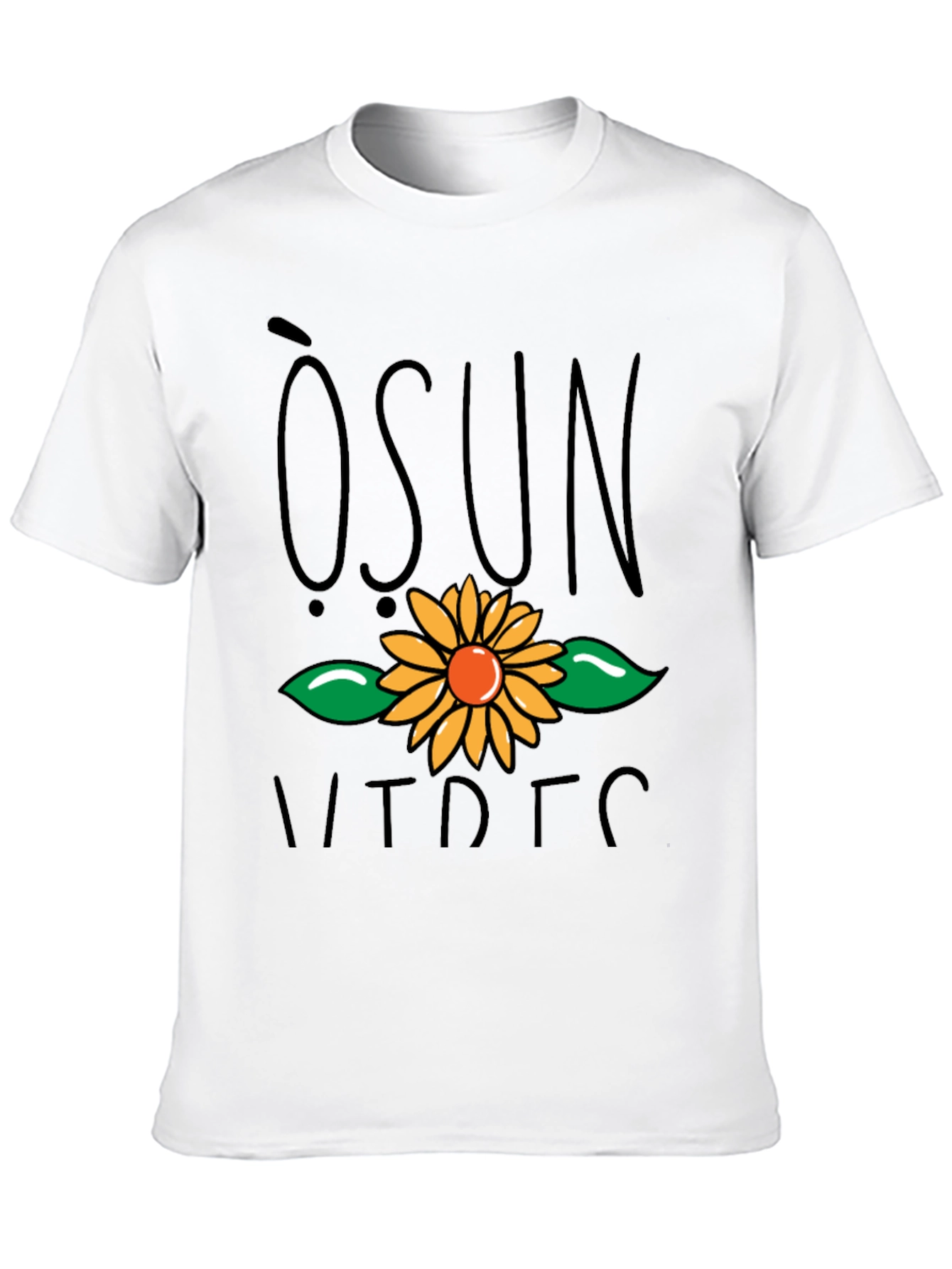 Camiseta Negra con Diseño Floral - Moda Casual