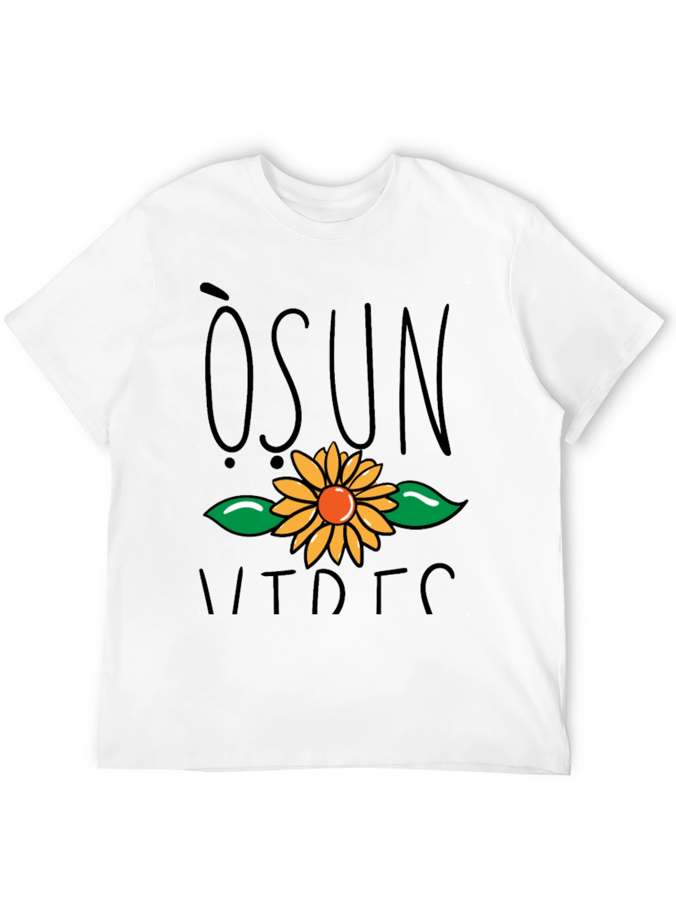 Camiseta Negra con Diseño Floral - Moda Casual