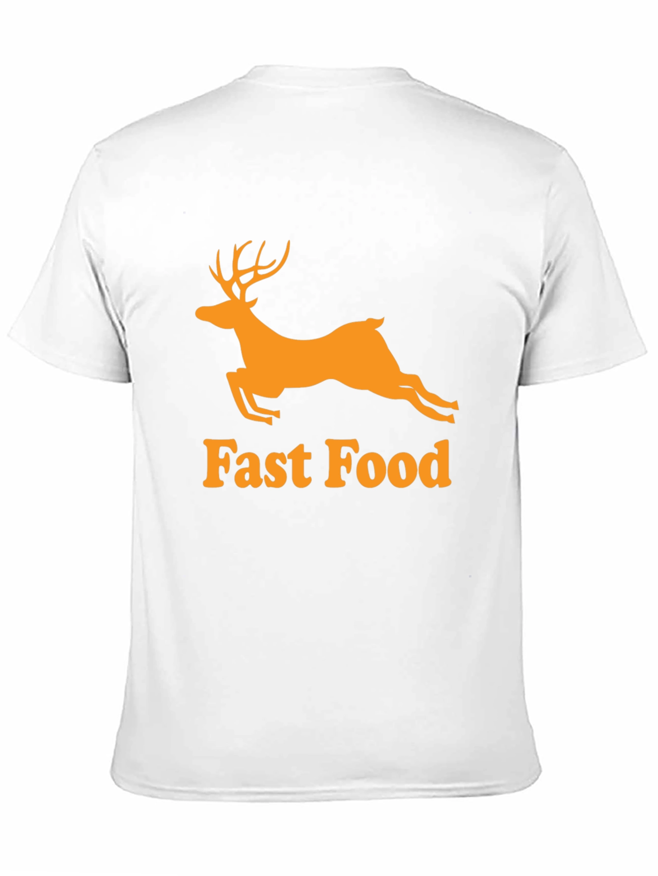 Camiseta Hombre Negra - Ciervo Fast Food