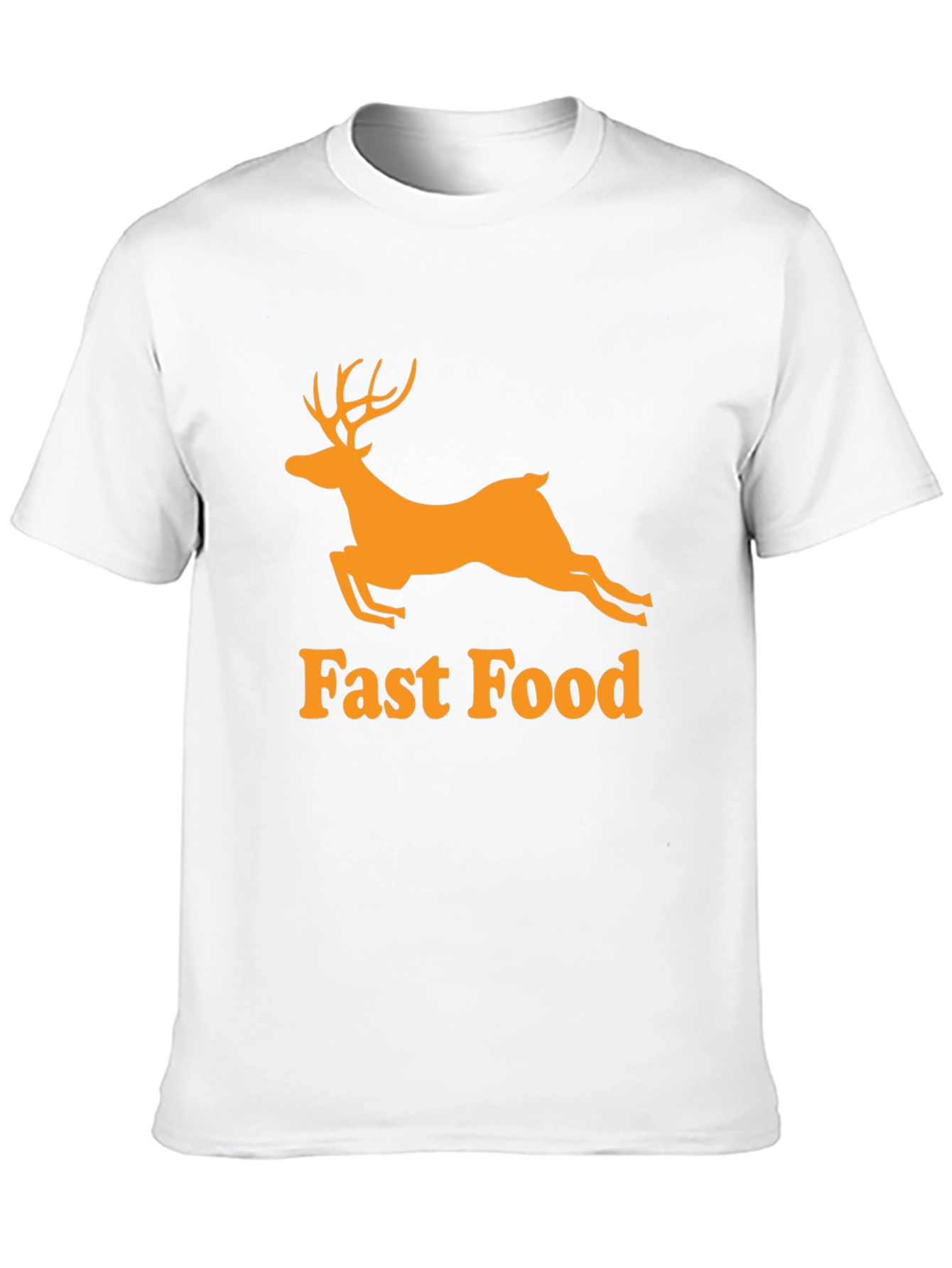 Camiseta Hombre Negra - Ciervo Fast Food