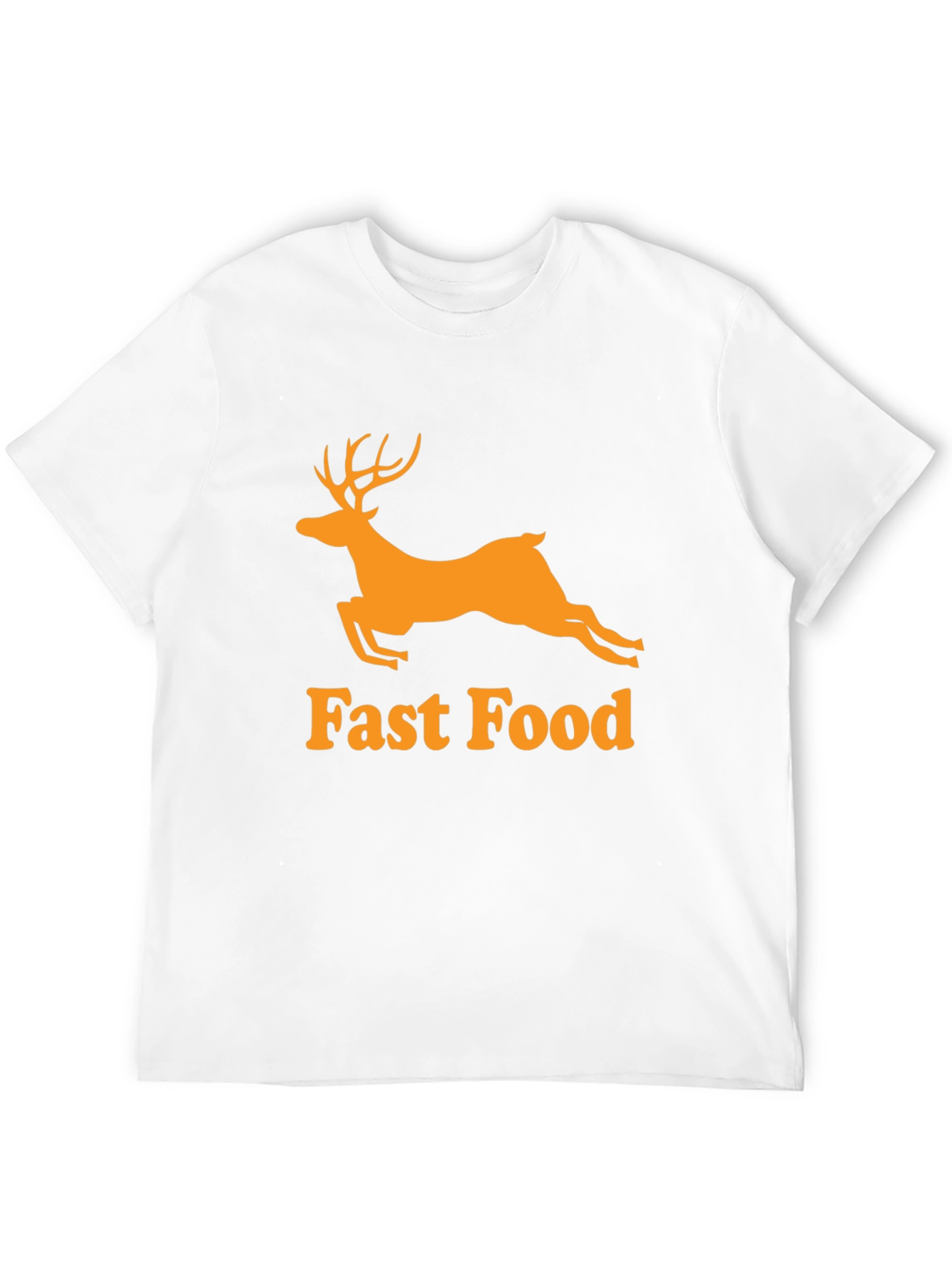 Camiseta Hombre Negra - Ciervo Fast Food