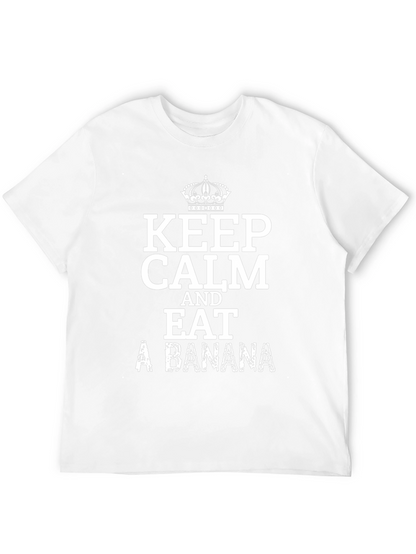 Camiseta Negra Keep Calm and Eat a Banana