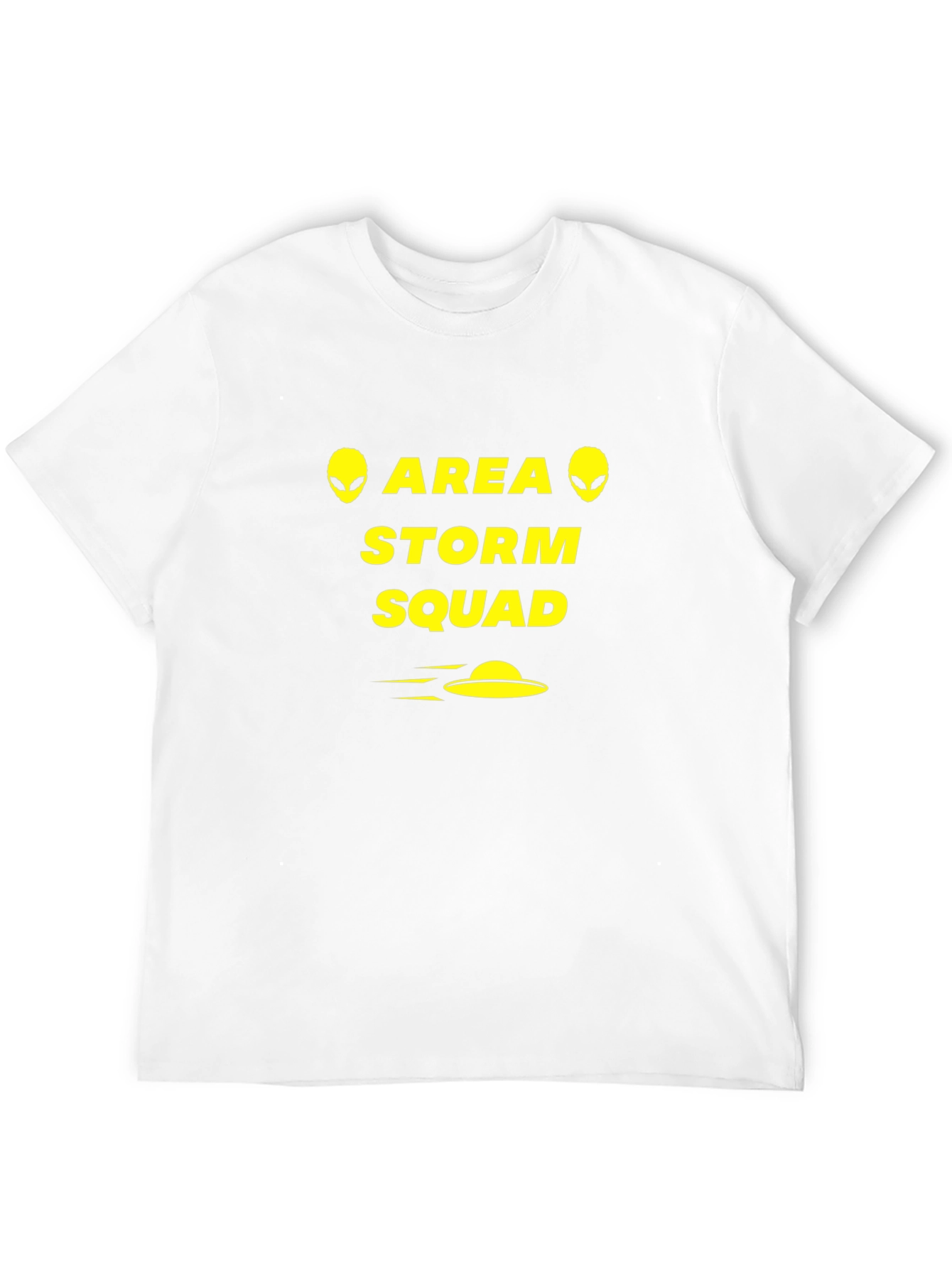 Camiseta Negra Área Storm Squad Aliens OVNI
