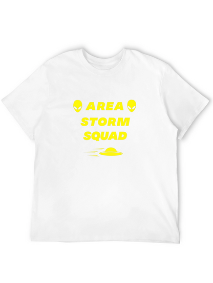 Camiseta Negra Área Storm Squad Aliens OVNI