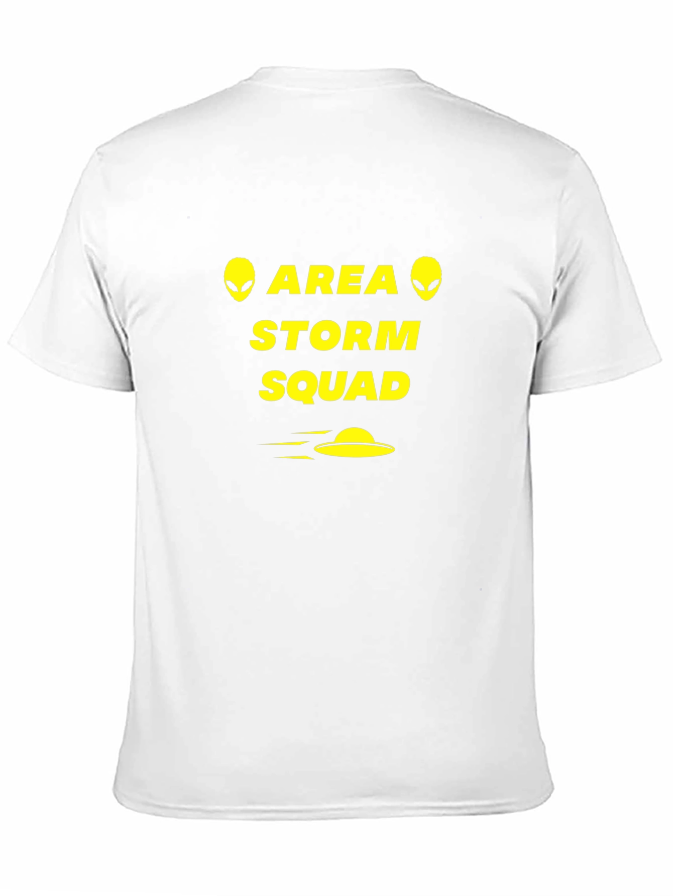 Camiseta Negra Área Storm Squad Aliens OVNI