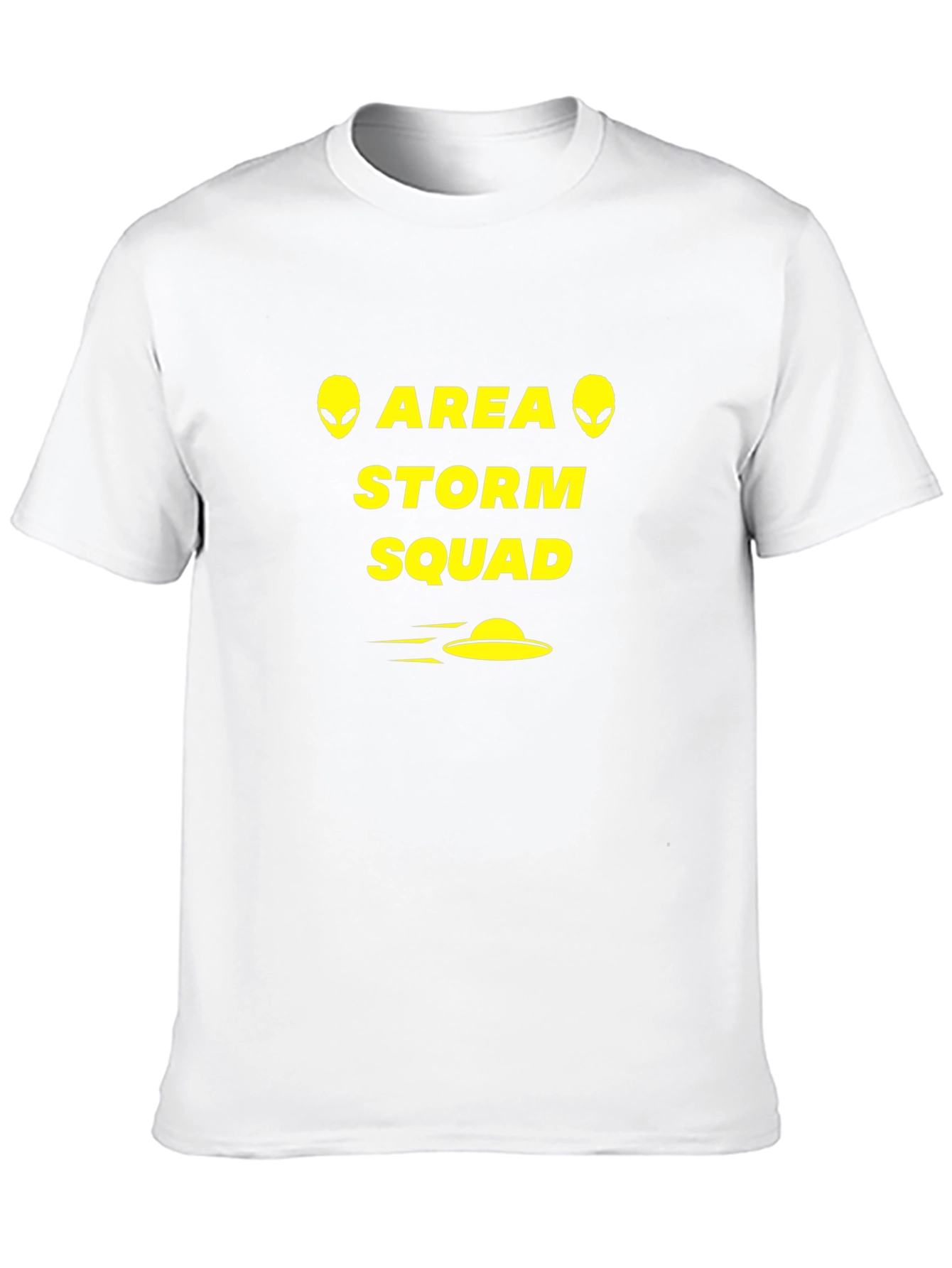 Camiseta Negra Área Storm Squad Aliens OVNI