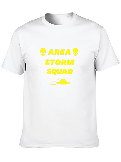 Camiseta Negra Área Storm Squad Aliens OVNI
